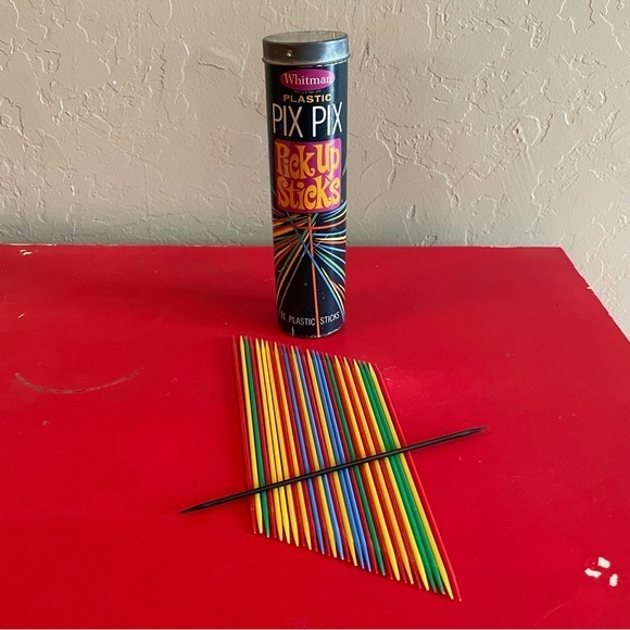 Vintage 1968 Plastic Pix Pix Pick Up Sticks Game Western Publishing * COMPLETE - Picture 1 of 6